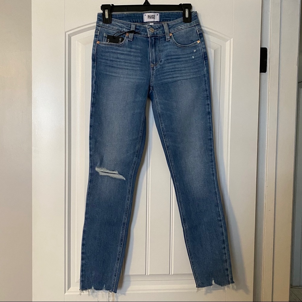 Verdugo Ripped Raw Hem Skinny Jeans